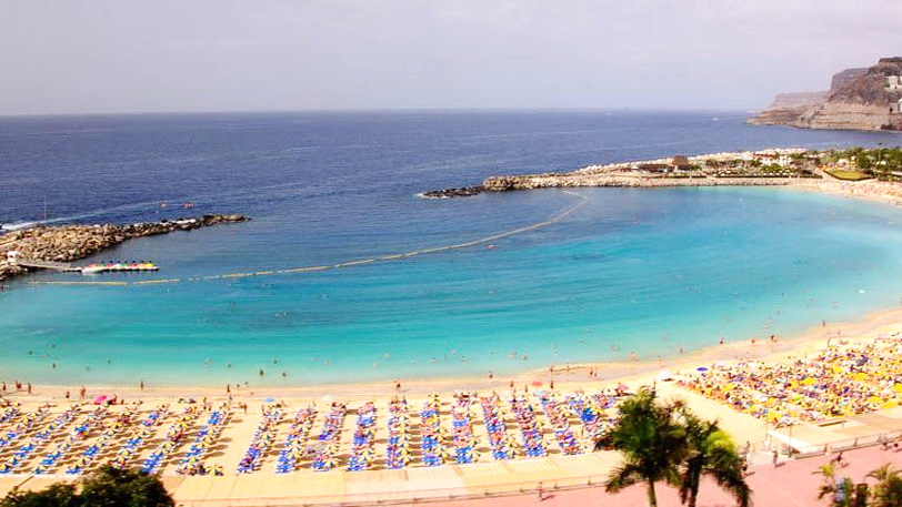 Beach of amadores gran canaria